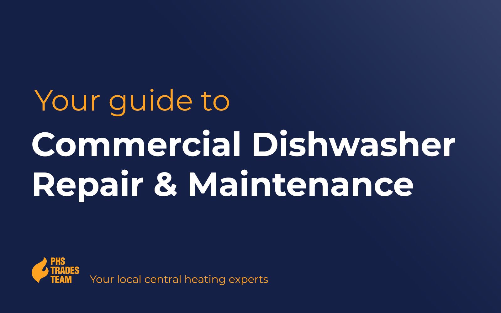 Your Guide to Commercial Dishwasher Repair Trades Team